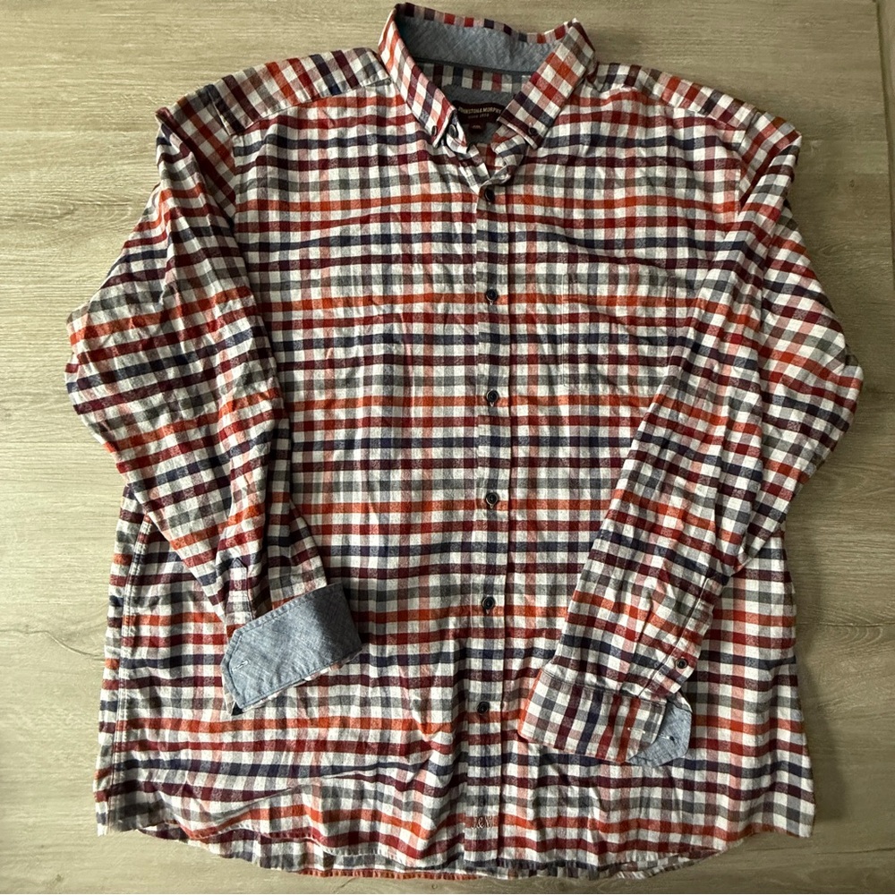 Johnston & Murphy Multicolor Check Patterned Flannel Shirt - XXL